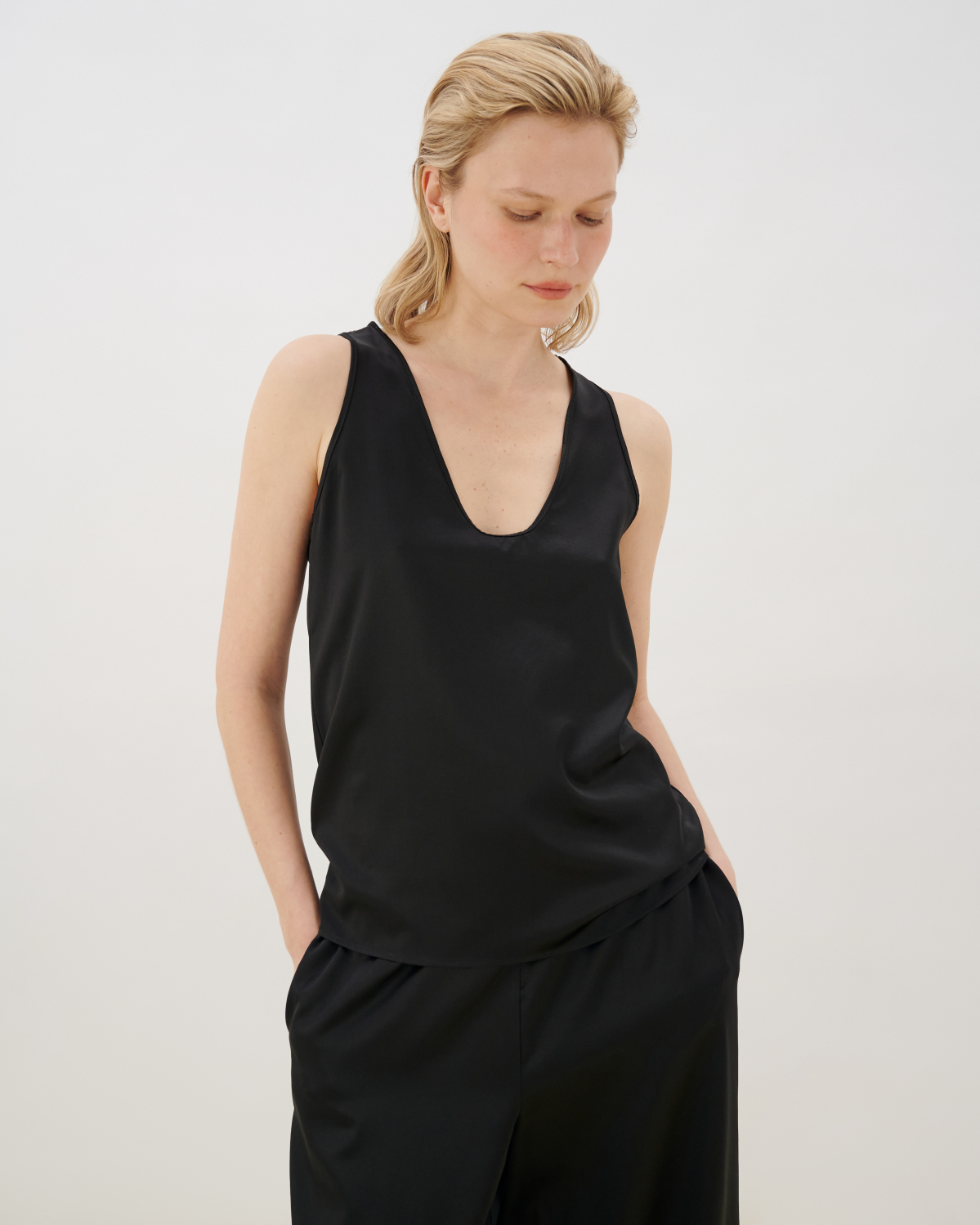 Шелковый топ Nero