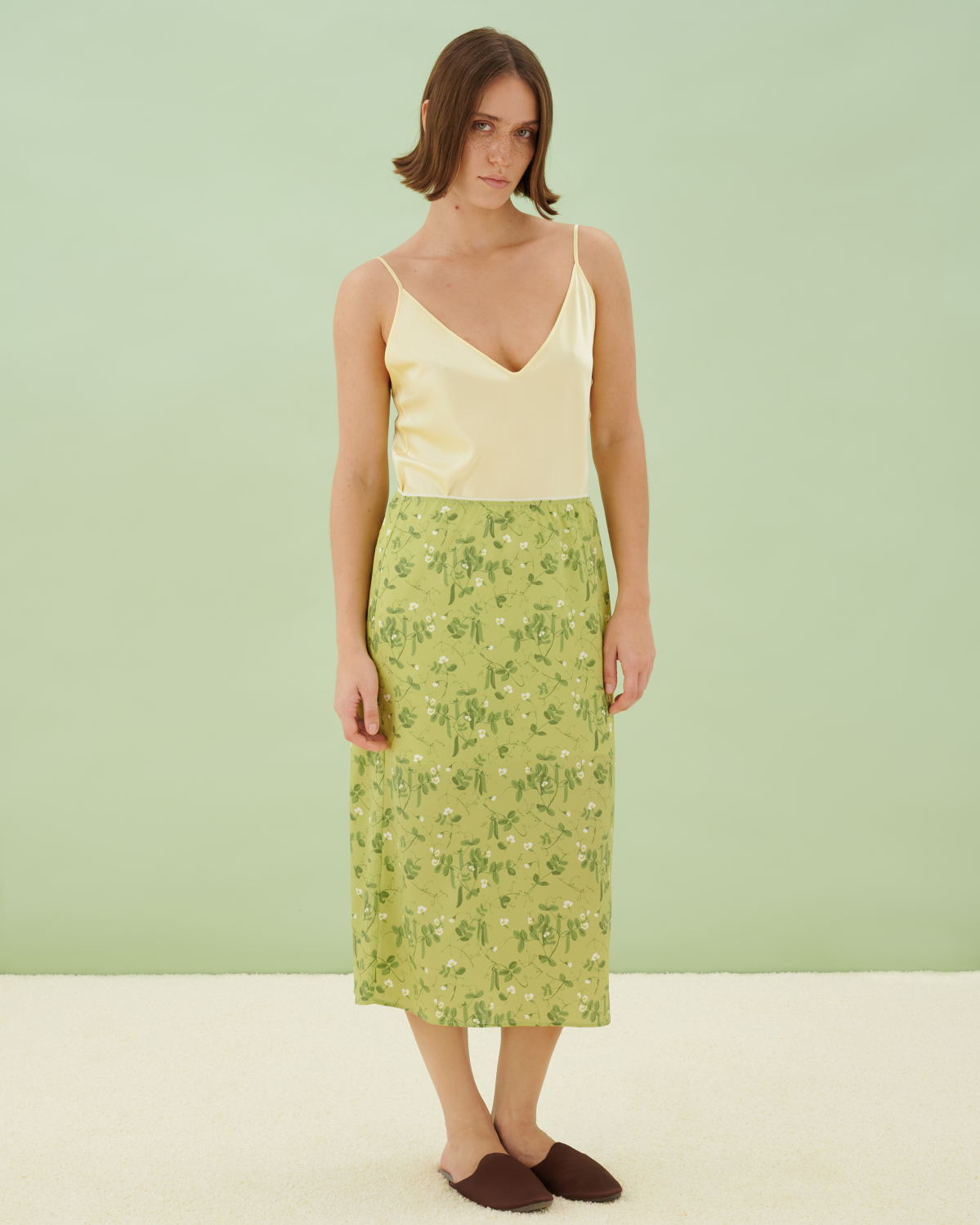 Шелковая юбка Pea