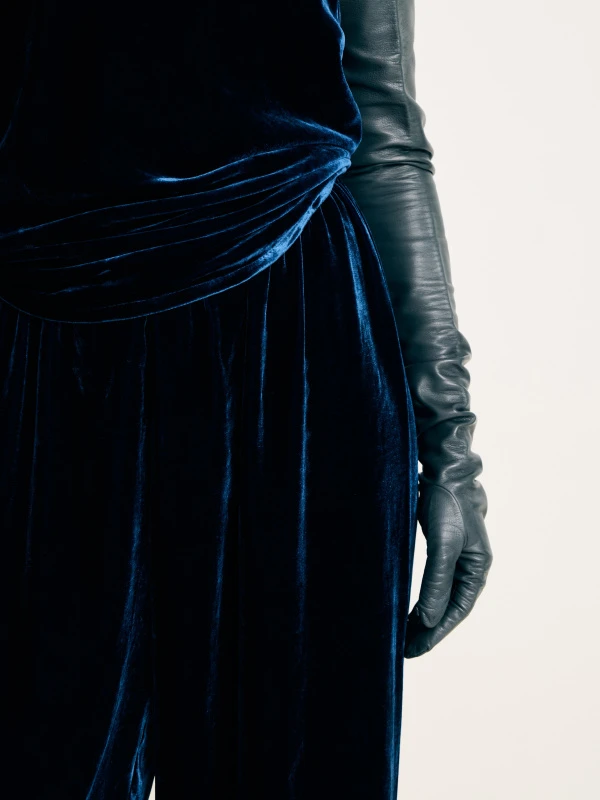 Бархатный комплект Emma, цвет синий бархат