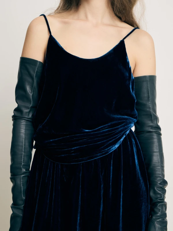 Бархатный комплект Emma, цвет синий бархат